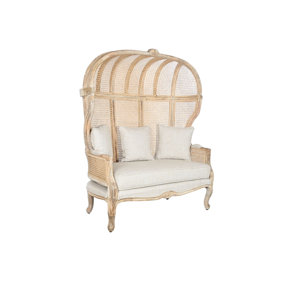 Soffa Home ESPRIT Naturell 125 X 58 X 155 CM