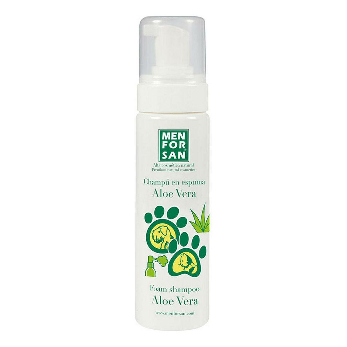 Husdjurschampo Menforsan Hund Aloe Vera Katter 200 ml - 3