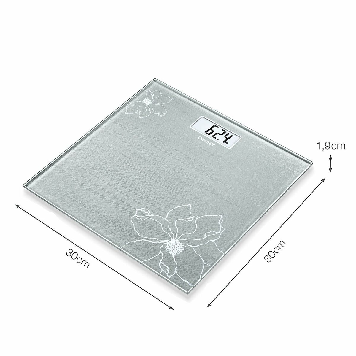 Digital Badrumsvåg Beurer GS10 Glas - 3