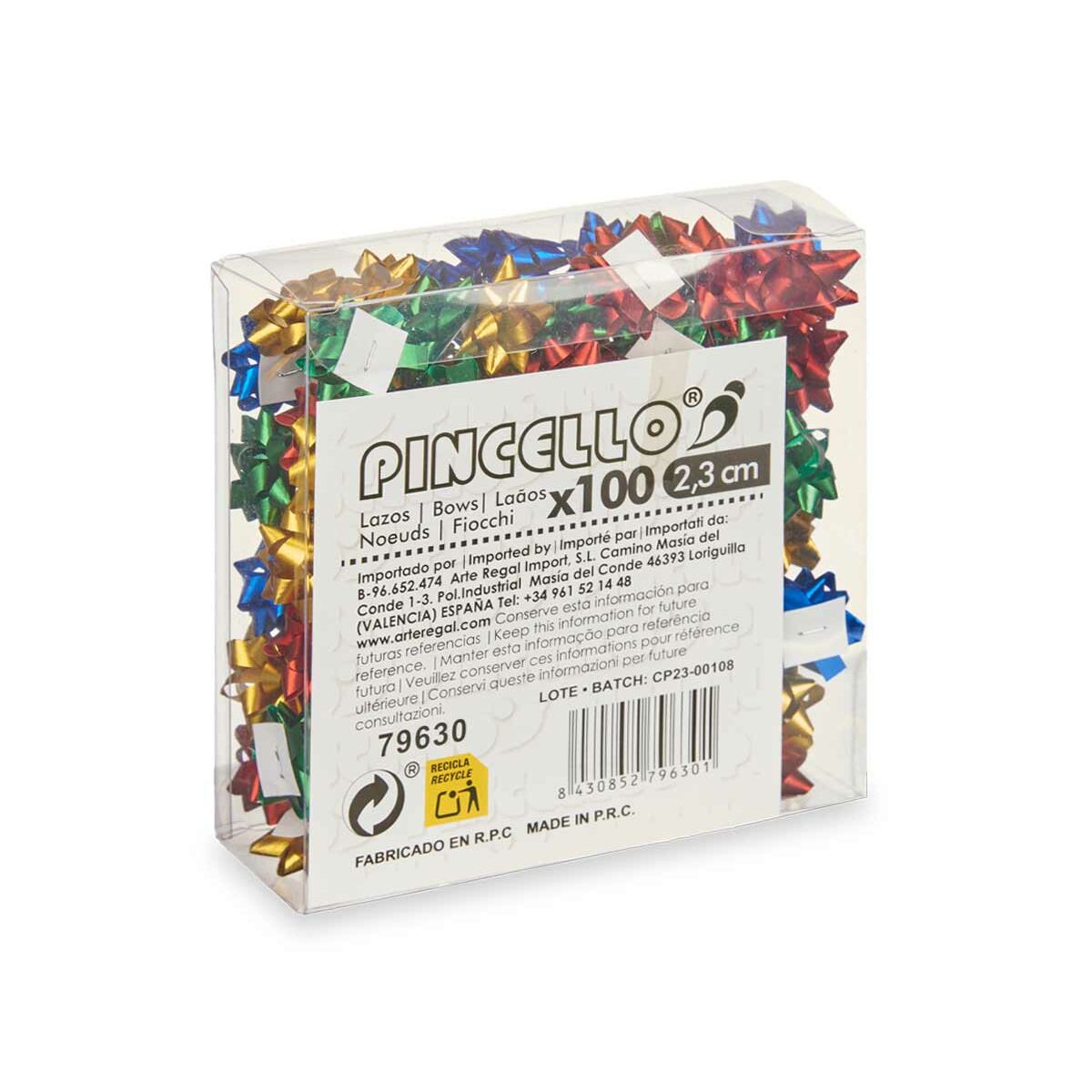 Roterande Pincello PVC 2,3 cm 12 x 12 x 4 cm Matt Multicolour (12 antal) - 5