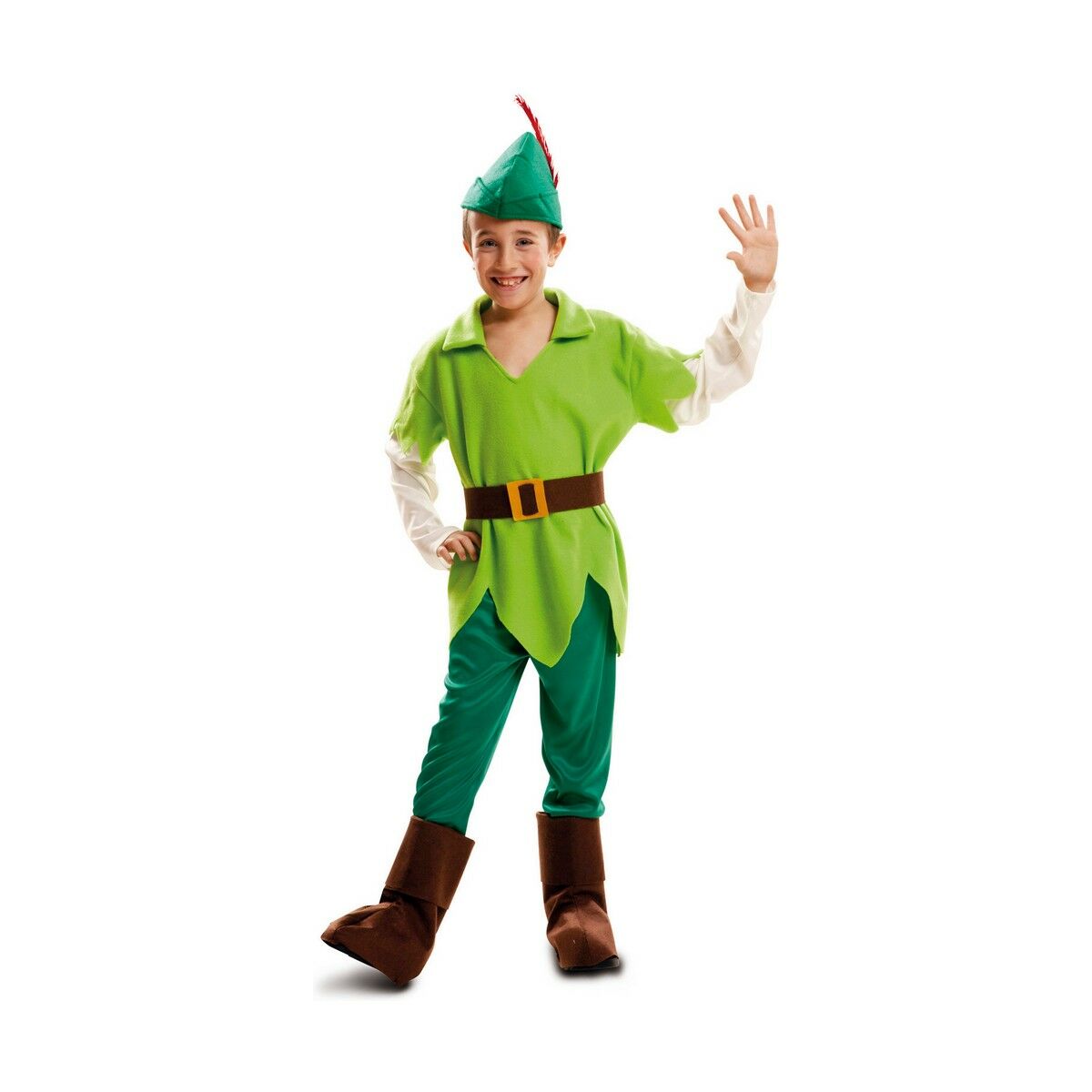 Maskeraddräkt för barn My Other Me Grön Peter Pan (5 Delar) - 2
