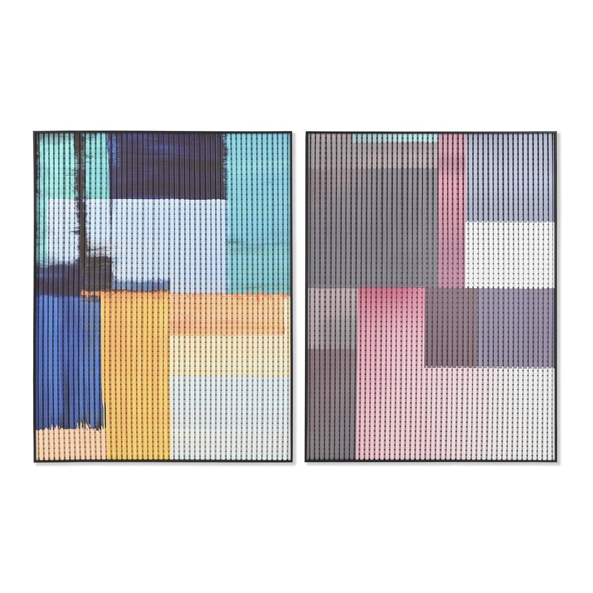 Tavla DKD Home Decor Modern 75 x 3 x 100 cm 75 x 3,3 x 100 cm (2 antal)
