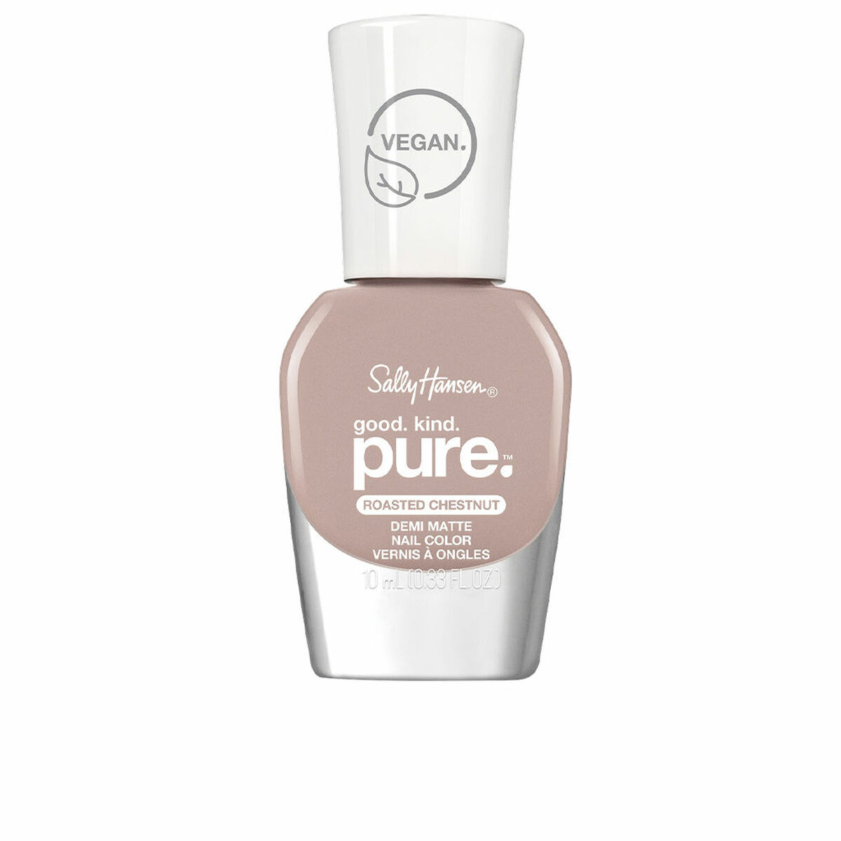 nagellack Sally Hansen Pure Nº 050-roasted chestnut 10 ml Halvmatt