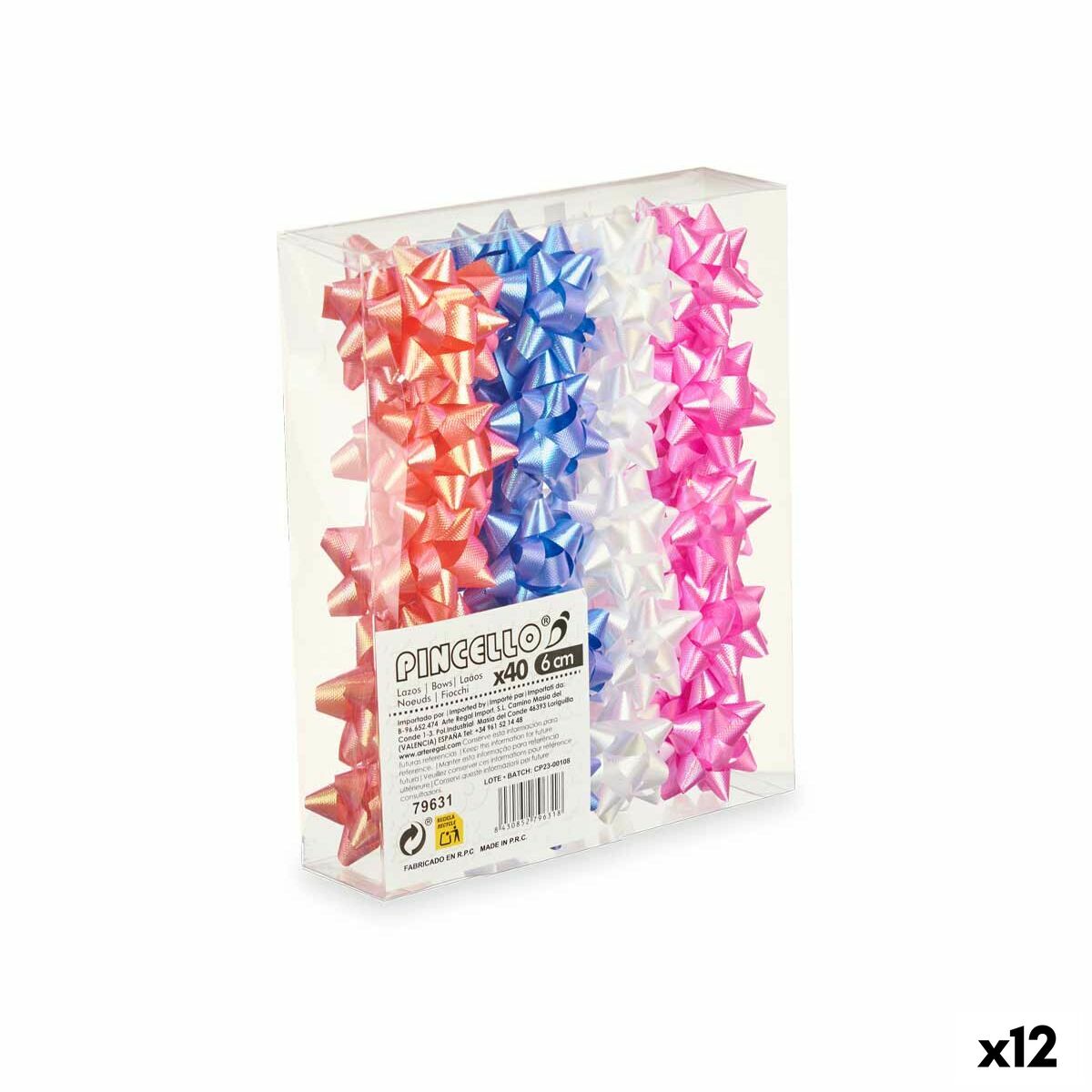 Roterande Pincello PVC 6 cm 21 x 24,5 x 5 cm Glans Bakverk (12 antal)