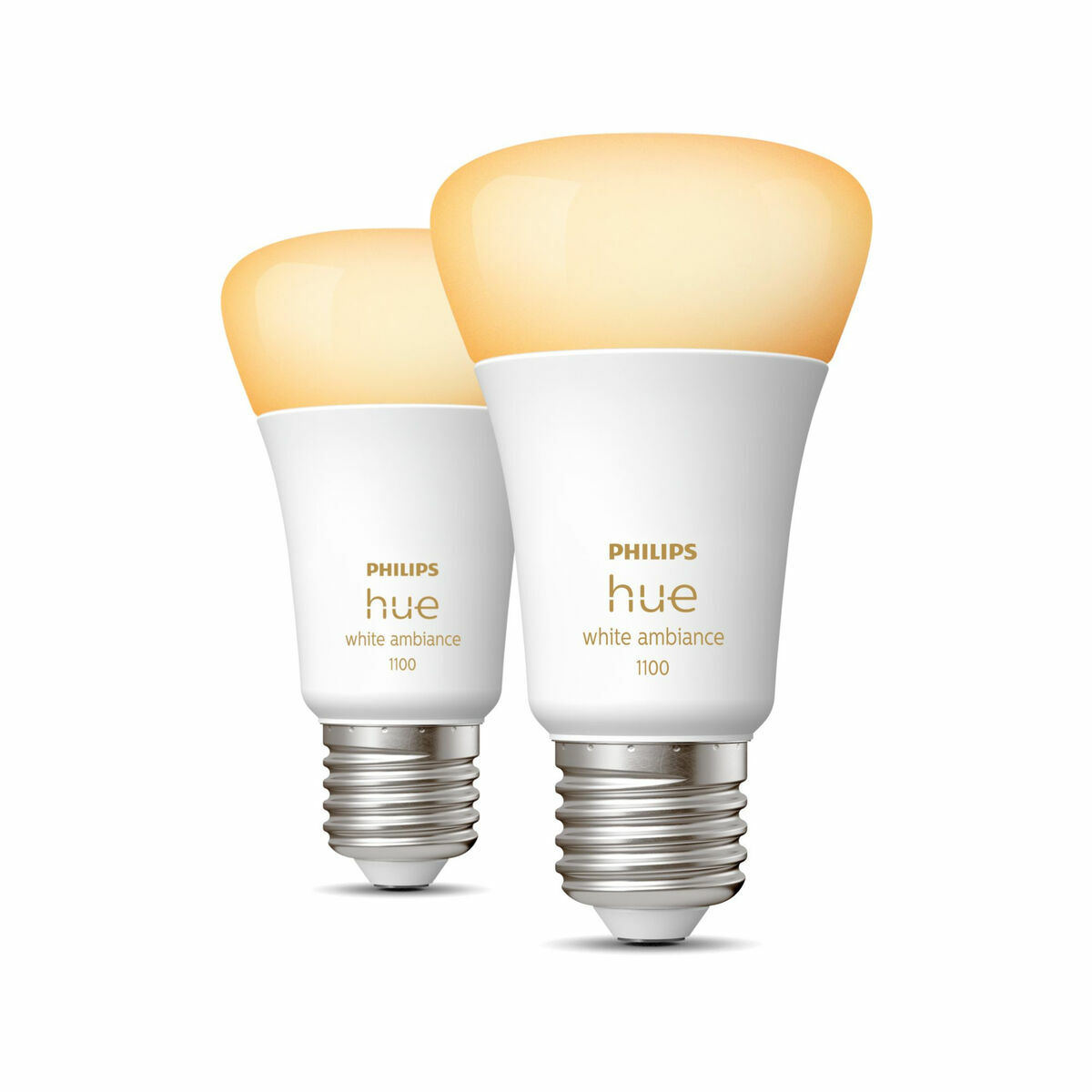 Smart-Lampa Philips Pack de 2 E27 Vit F E27 (2200K) (6500 K) - 5