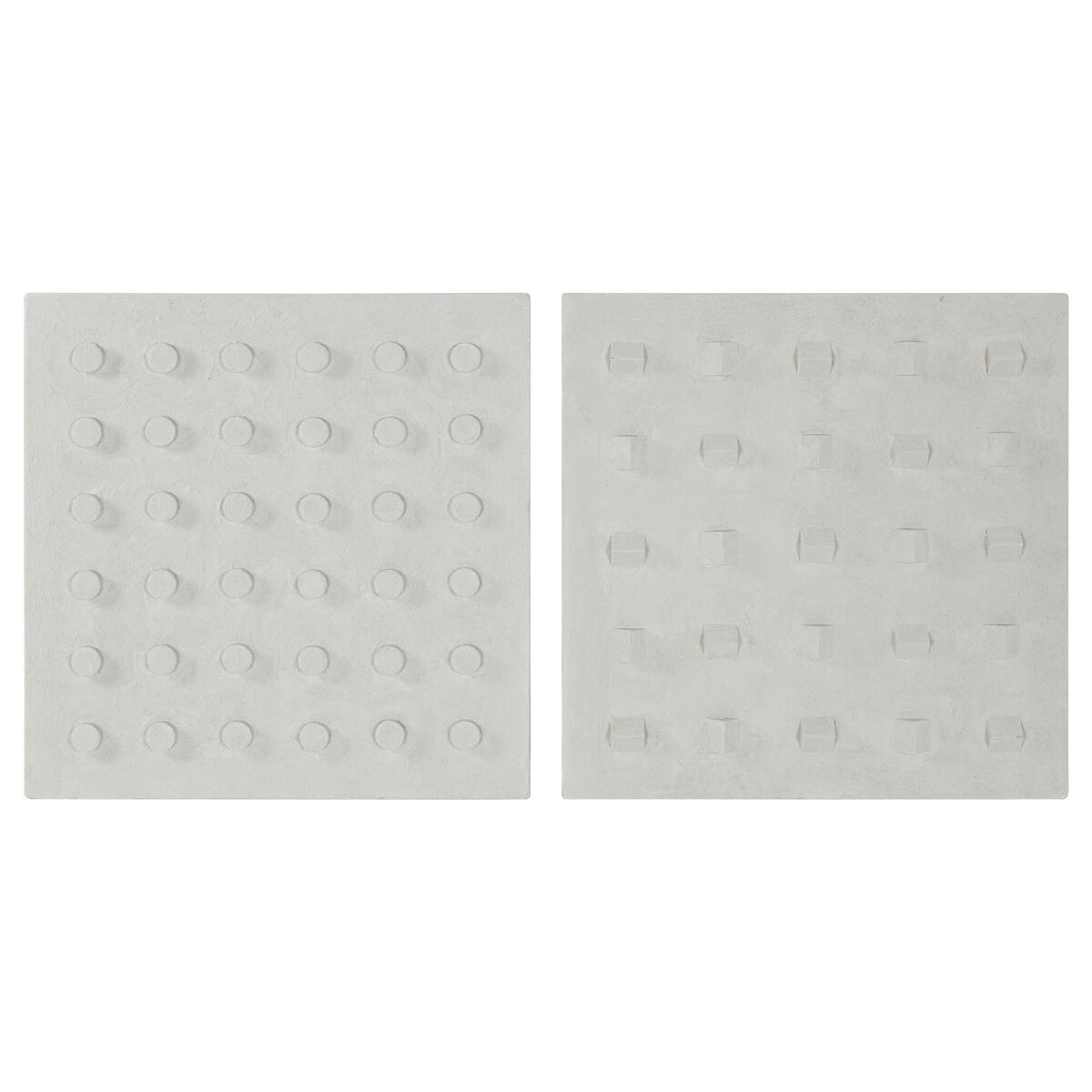 Väggdekoration Home ESPRIT Vit Trä MDF Modern 80 x 6,5 x 80 cm