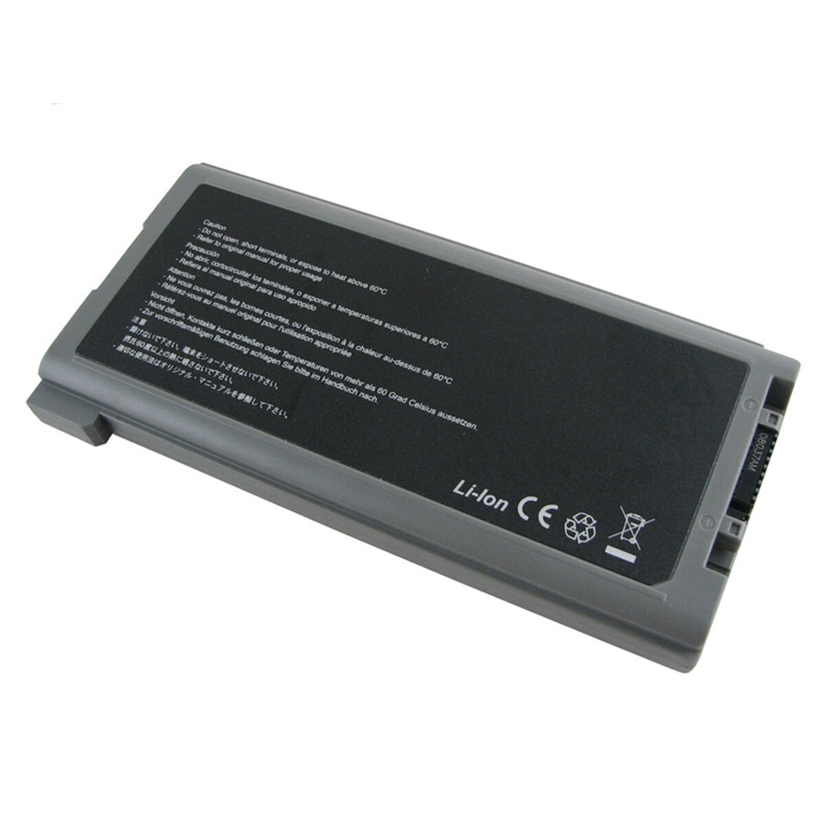 Laptopbatteri V7 V7EP-VZSU71U Grå 7800 mAh