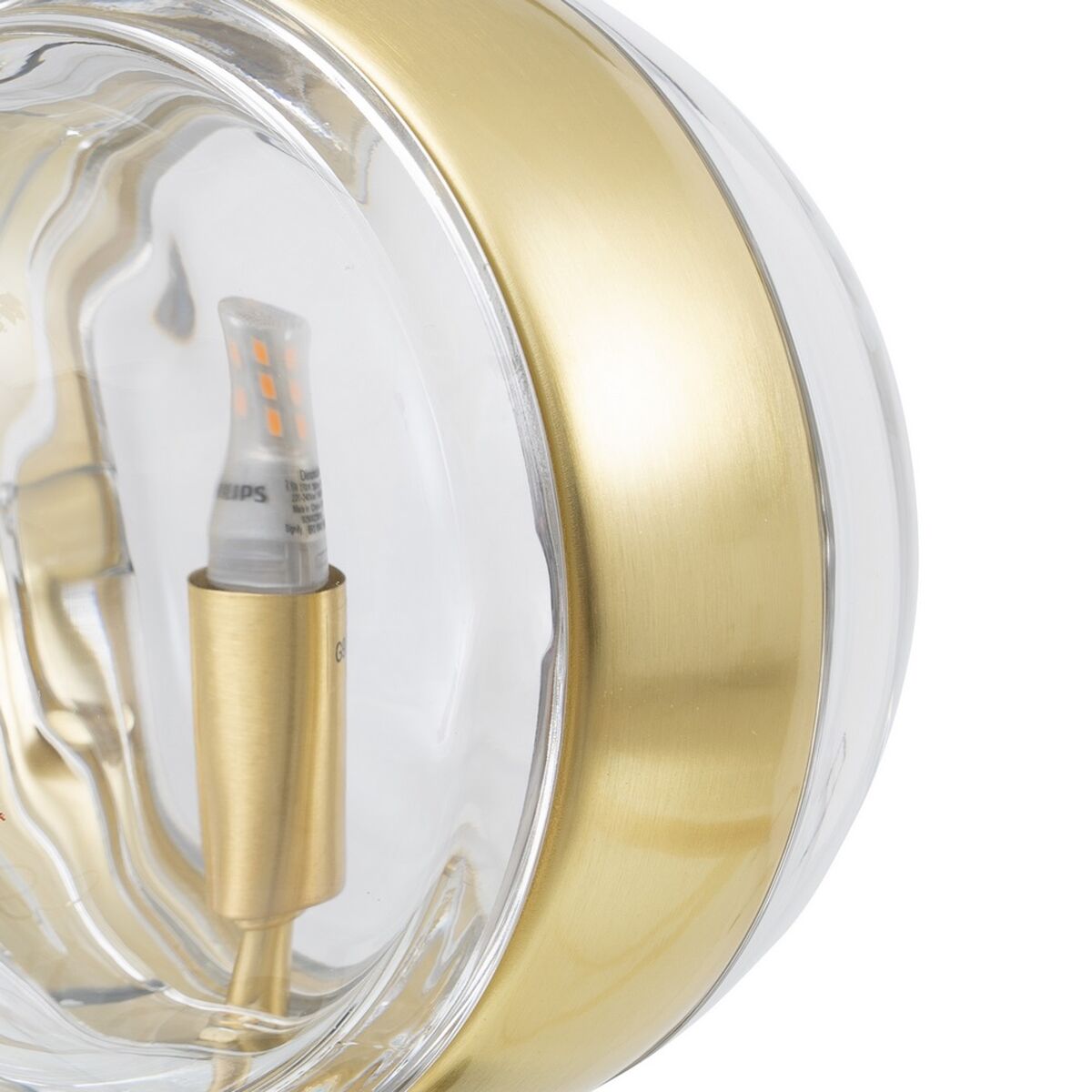 Bordslampa Gyllene Glas Marmor Järn Hierro/Cristal 28 W 220 V 240 V 220 -240 V 15 x 15 x 40 cm - 6
