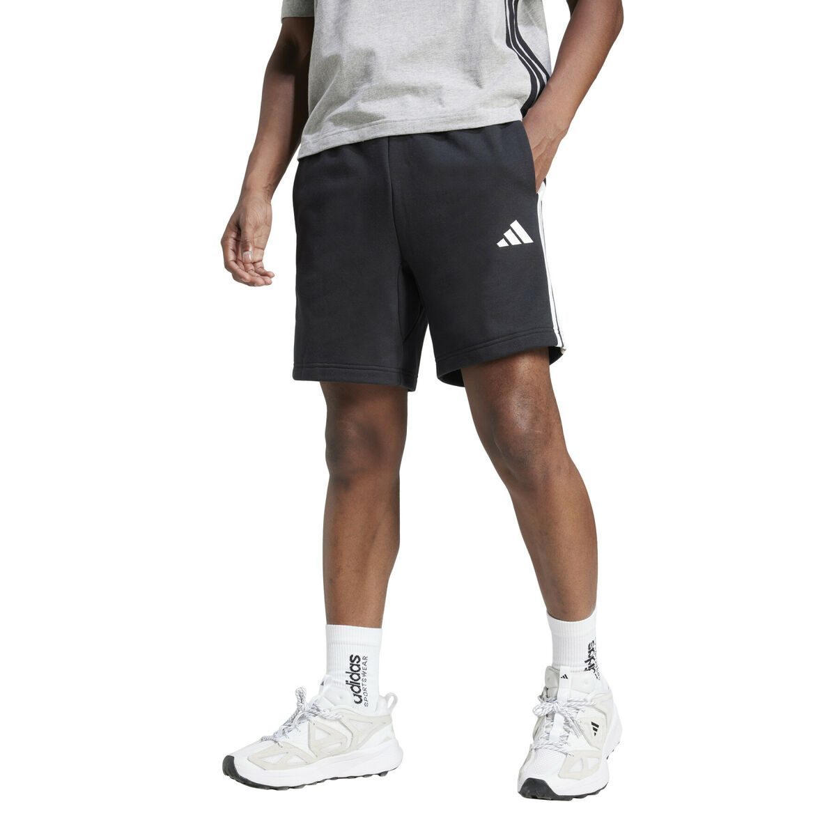 Sportshorts för män Adidas 3S FT SHO JE6414 Svart