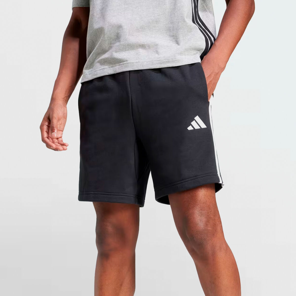 Sportshorts för män Adidas 3S FT SHO JE6414 Svart - 3