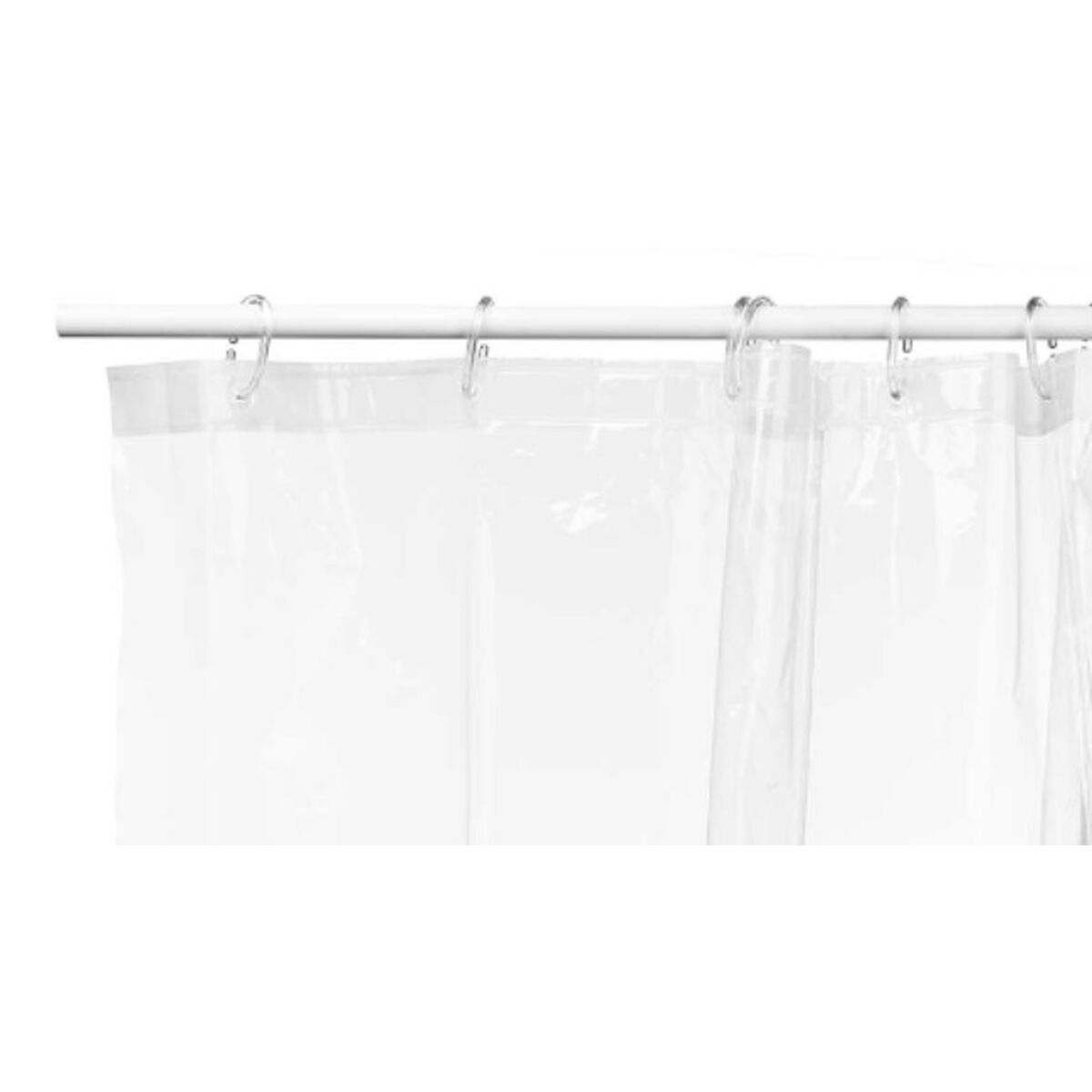 Duschdraperi Berilo SC-MIX-01-TRANSP Transparent Polyetylen EVA 180 x 180 cm (12 antal) - 5