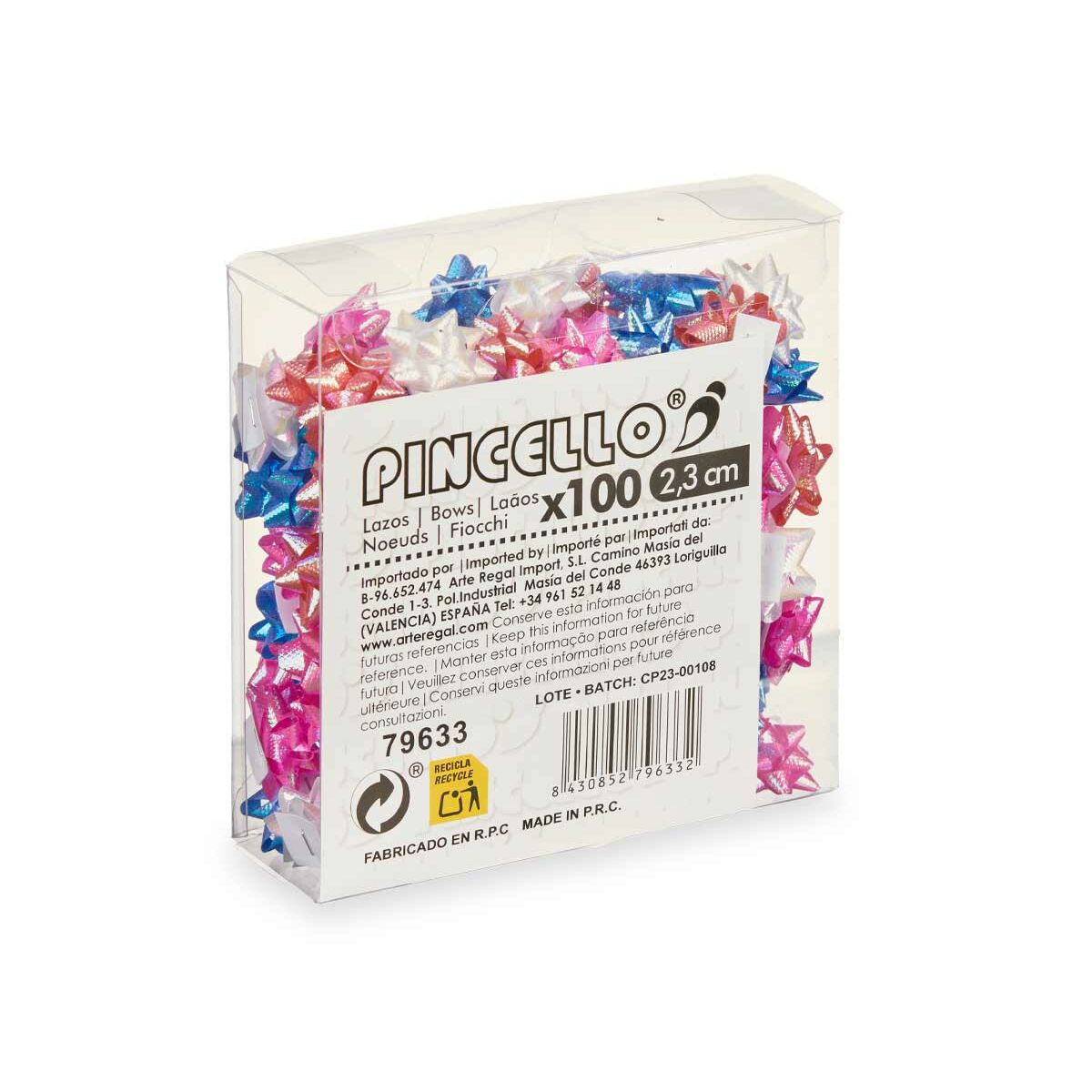 Roterande Pincello PVC 2,3 cm 12 x 12 x 4 cm Glans Bakverk (12 antal) - 5