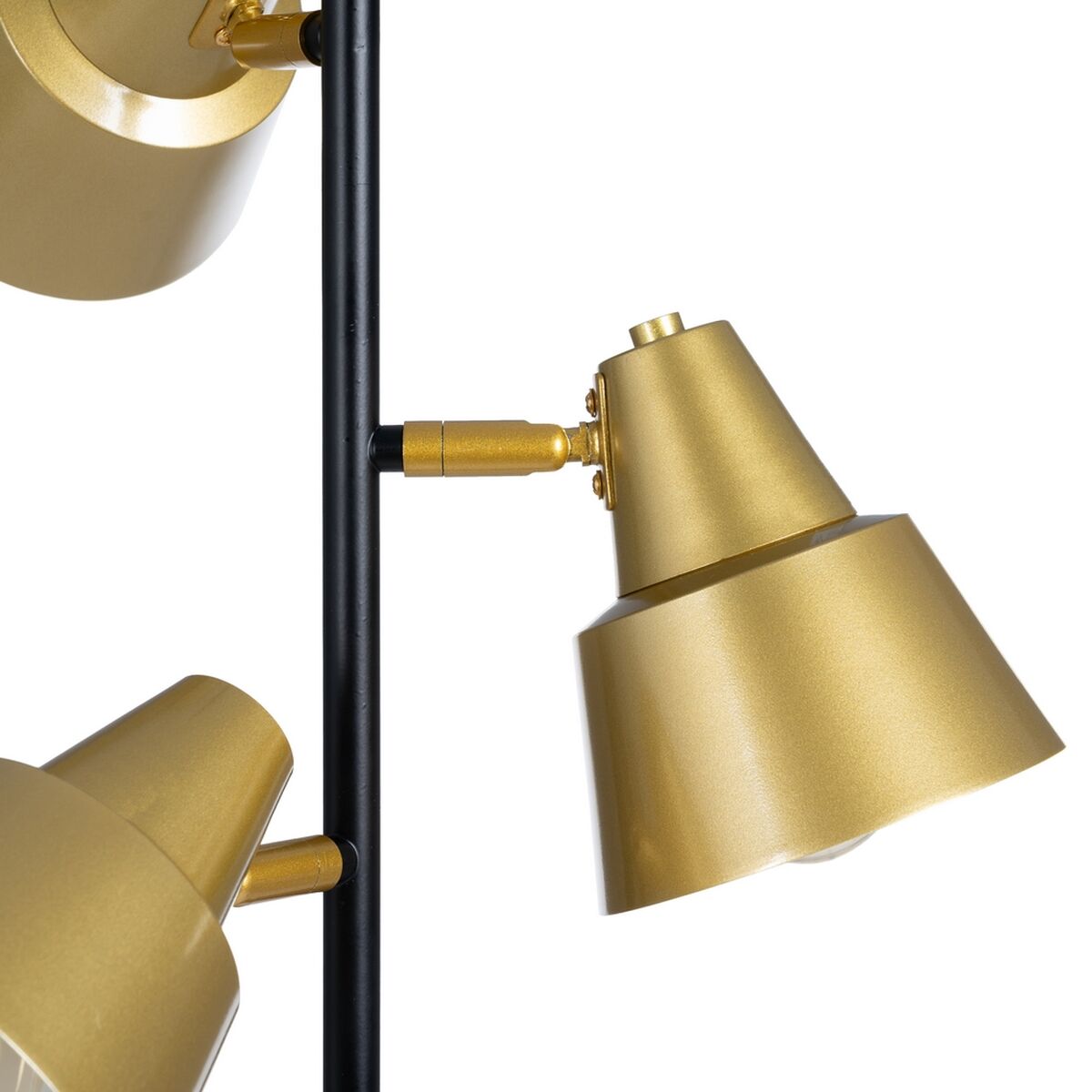 Golvlampa 30 x 30 x 155 cm Svart Gyllene Metall - 6