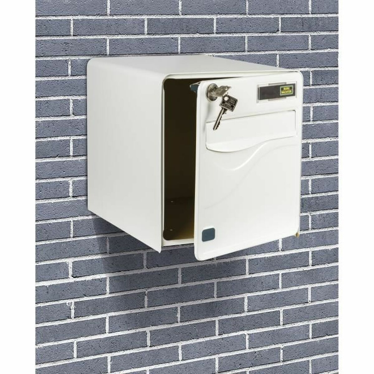 Brevlåda Burg-Wachter   36,5 x 28 x 31 cm Vit Plast - 4