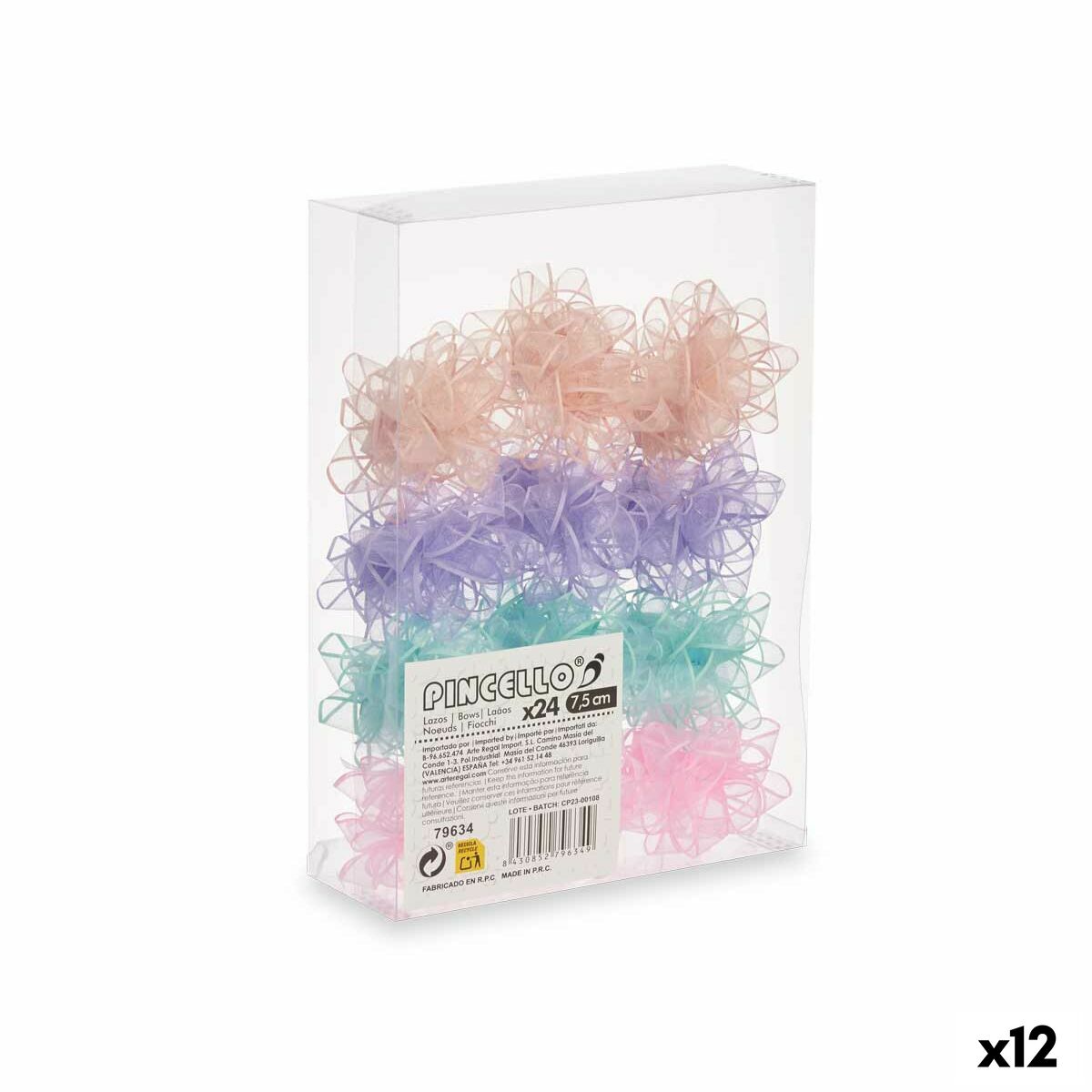 Roterande Pincello PVC 7,5 cm 19,5 x 27,5 x 7 cm Bakverk (12 antal) - 3