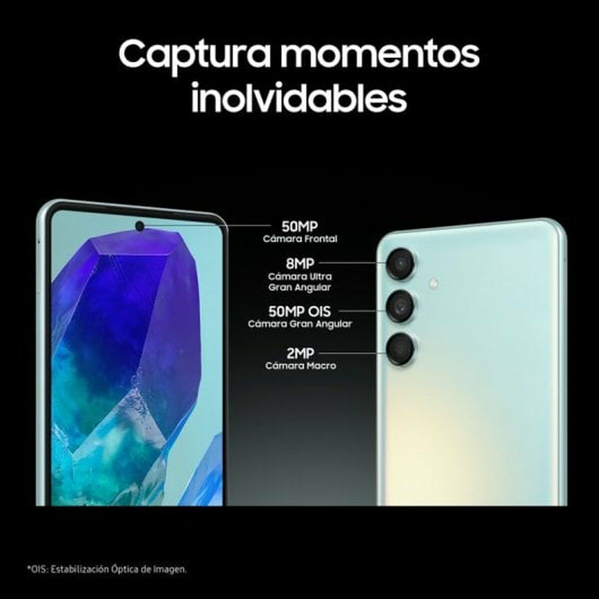 Smartphone Samsung Galaxy M55 5G Octa Core 8 GB RAM 256 GB Grön - 7