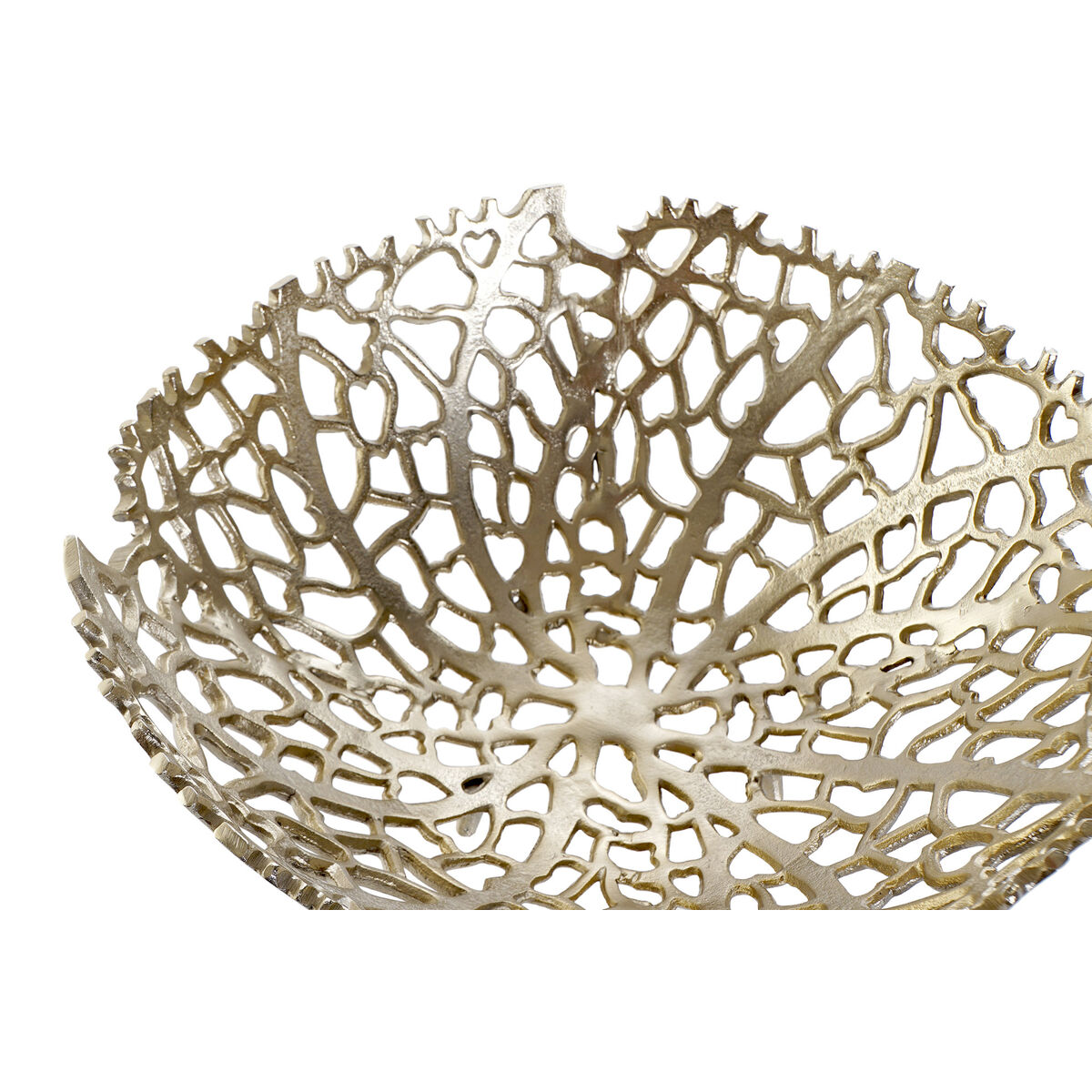 Bordsdekoration Home ESPRIT Gyllene Aluminium 34 X 34 X 12 cm - 2
