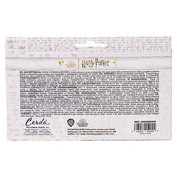 Fluorescerande markörsuppsättning Harry Potter 4 Delar Multicolour