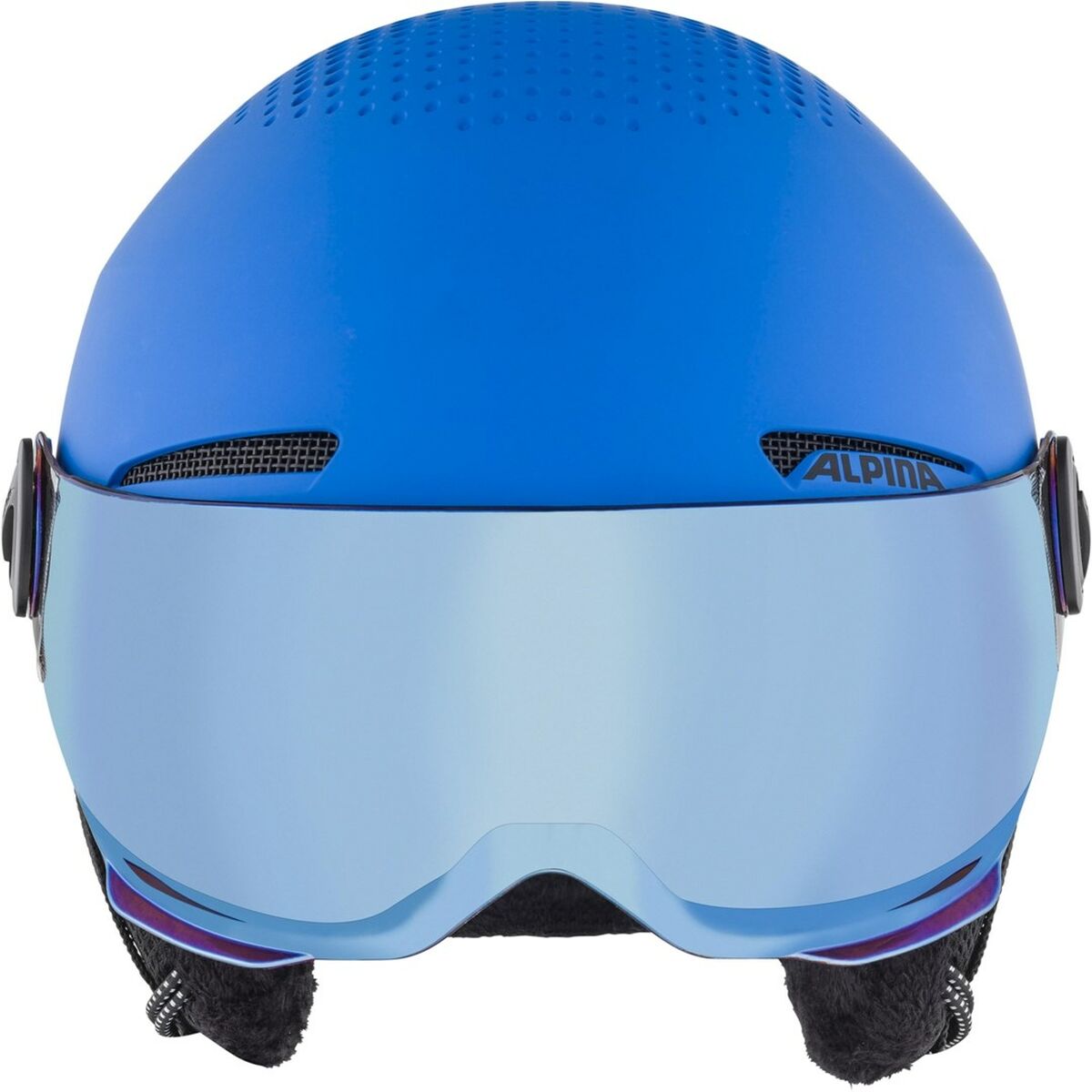 Skidhjälm Alpina Zupo Visor Q Lite Blå Svartvit 54-58 cm - 2