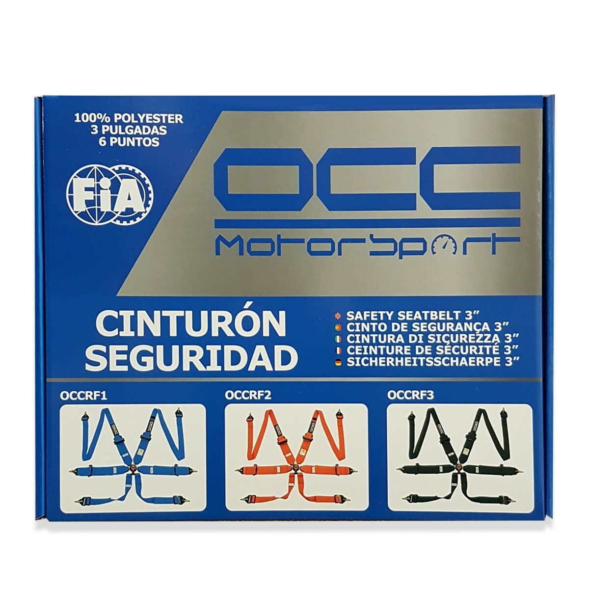 Harness with 6 fastening points OCC Motorsport OCCRF4 Gul - 2