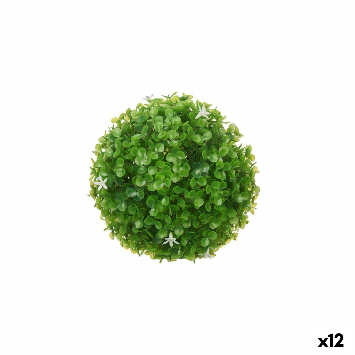 Dekorativ växt Ibergarden Plast Virágok Blad Labda 17 x 17 x 17 cm (12 antal)