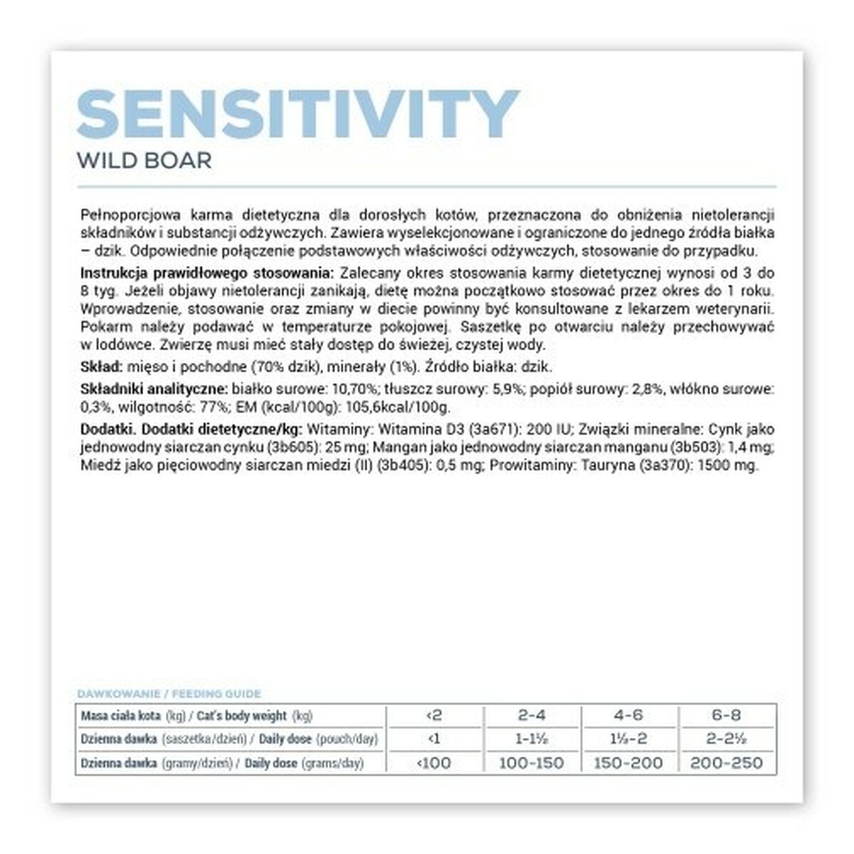 Kattmat VETEXPERT Sensitivity Cat 100 g - 3