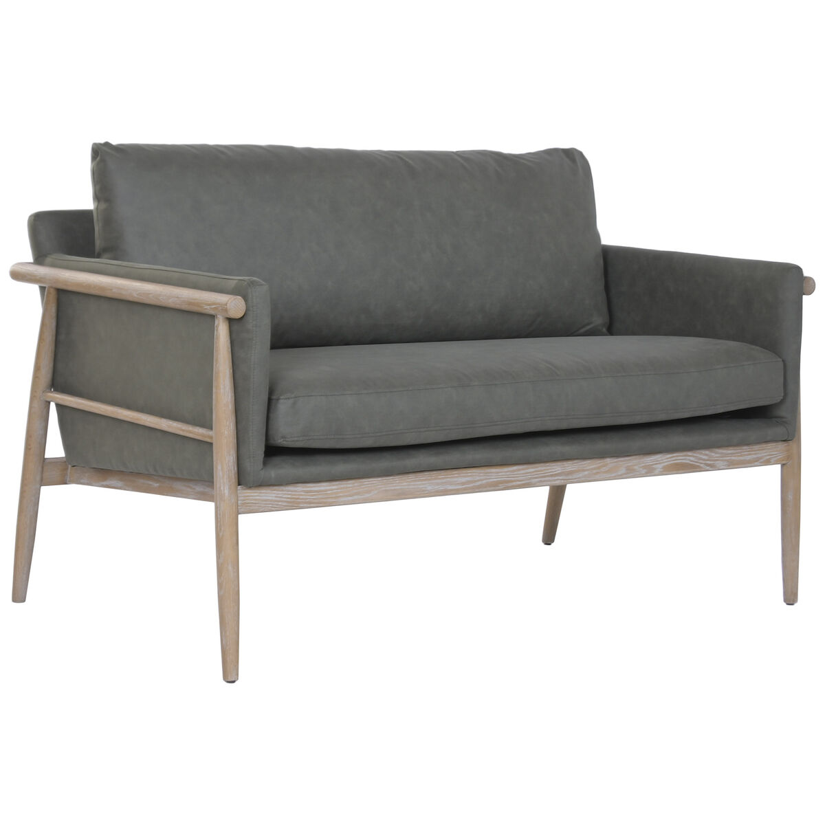 Soffa Home ESPRIT Brun Grön Urban Avskalad 126,5 X 75 X 82 CM