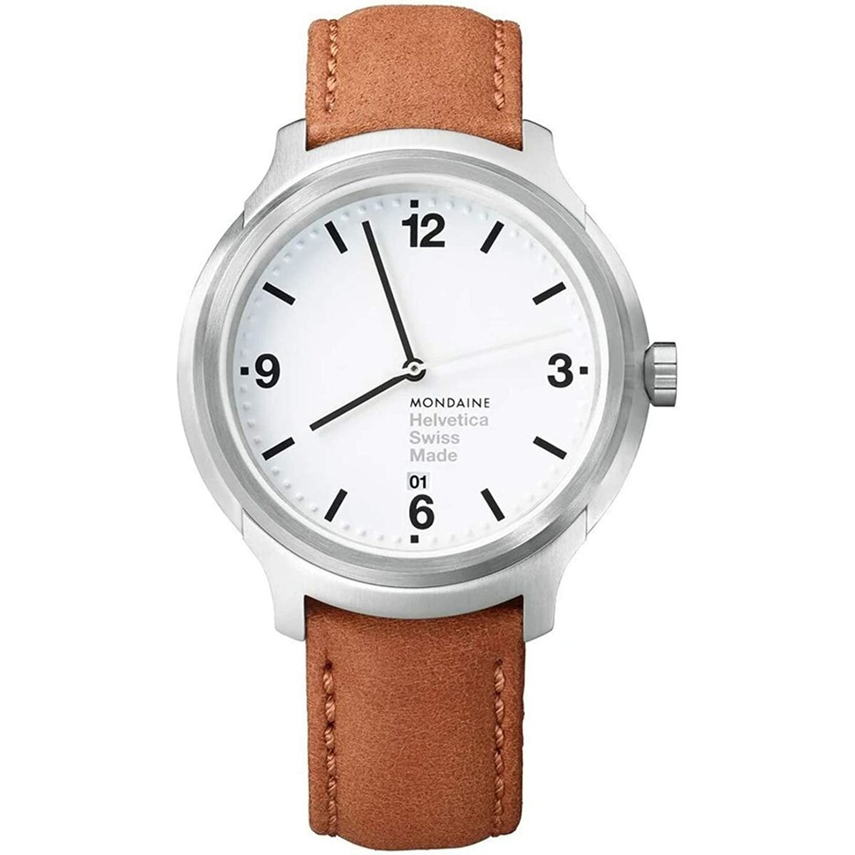 Herrklocka Mondaine HELVETICA No. 1 BOLD (Ø 43 mm)