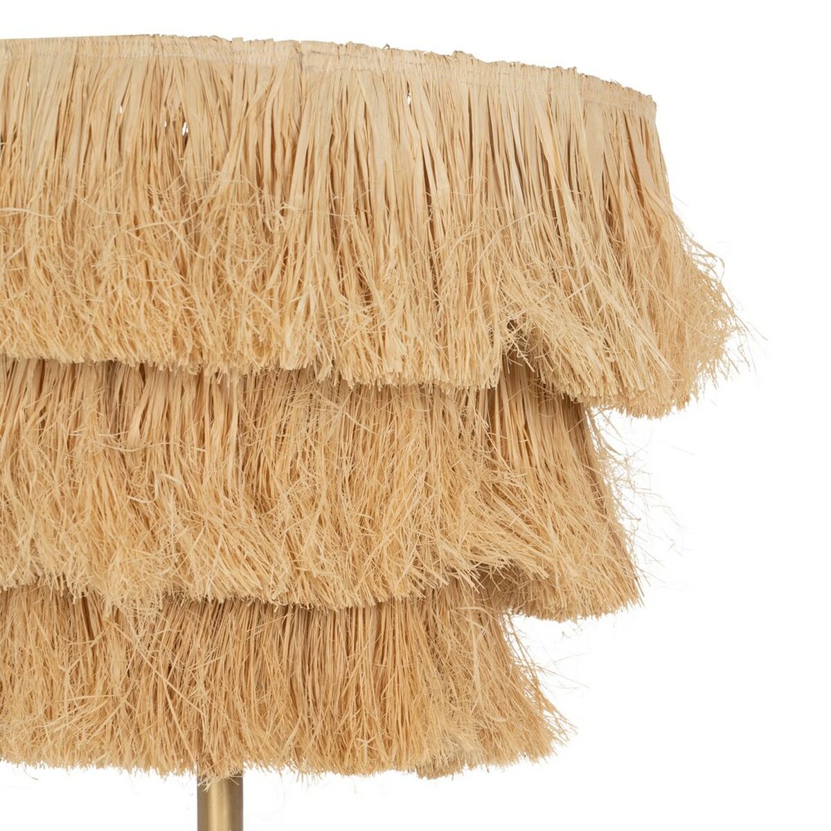 Golvlampa Beige Naturell Metall 48,5 x 48,5 x 162 cm - 9