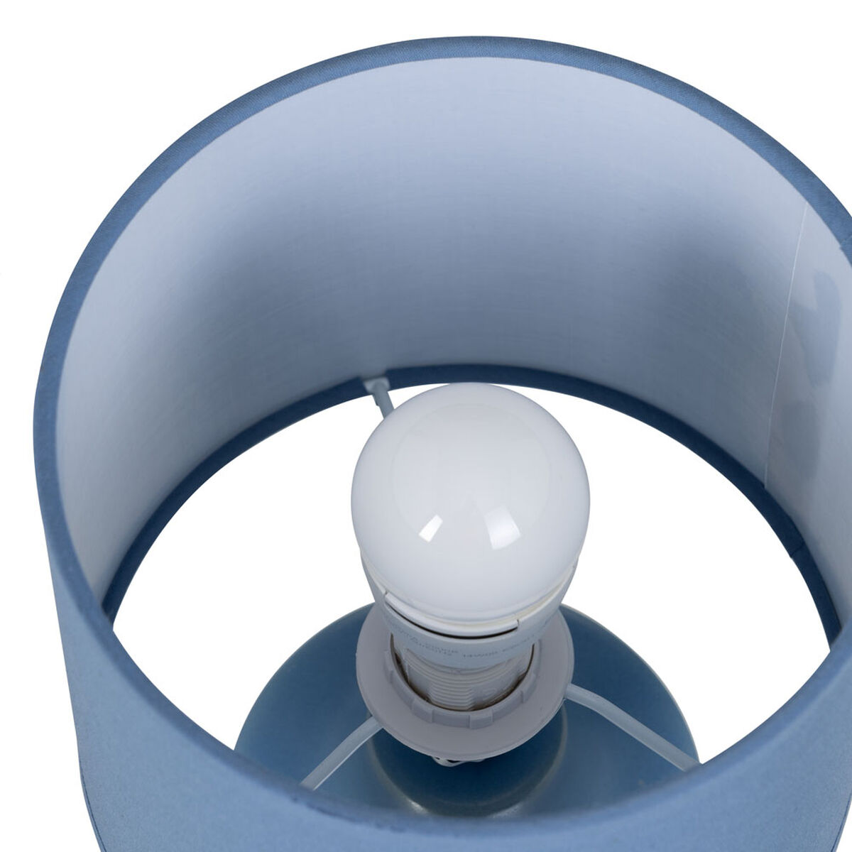 Bordslampa Blå Keramik 40 W 220-240 V 16 x 16 x 27 cm - 5