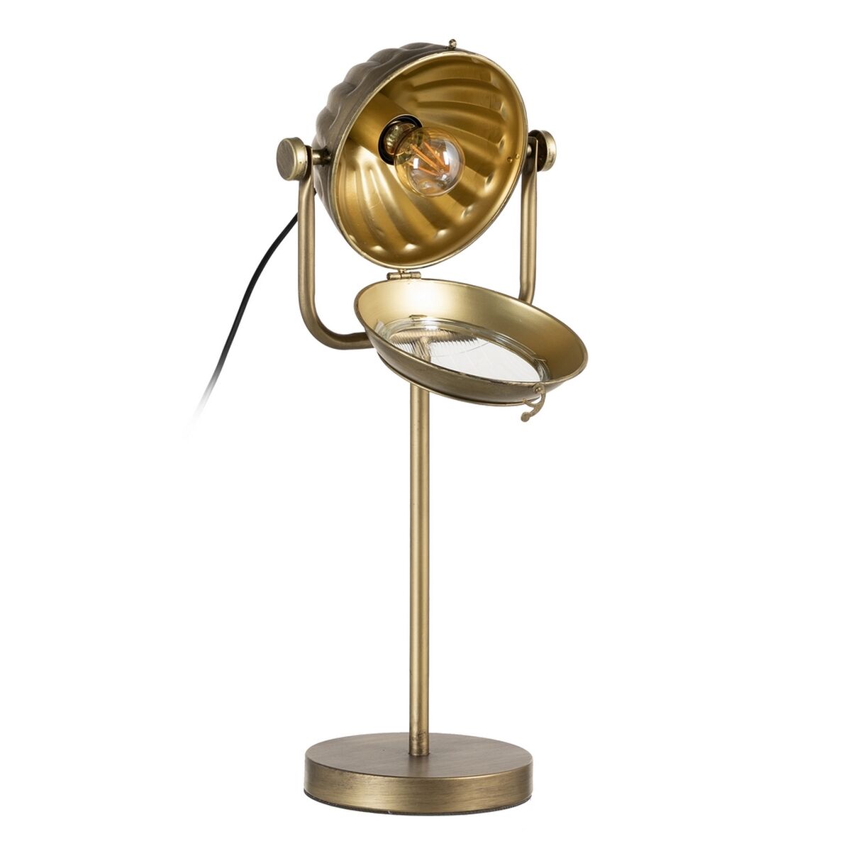 Bordslampa Gyllene Metall Järn 40 W 220 V 240 V 220-240 V 18 x 18 x 60 cm - 7