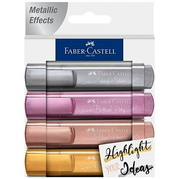 Överstrykningspenna Faber-Castell Textliner 46 4 Delar