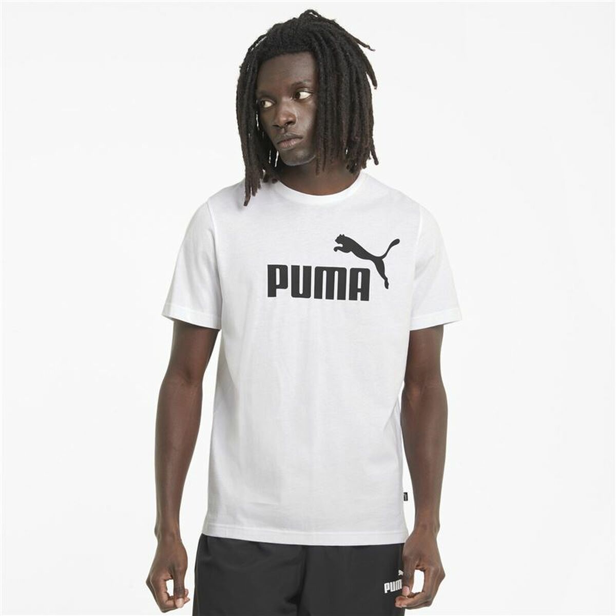T-shirt med kortärm Herr Puma 586666 02 Vit (1 antal) - 3