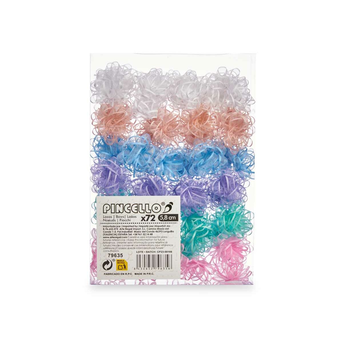 Roterande Pincello PVC 5,8 cm 19,5 x 27,5 x 7 cm Multicolour (12 antal) - 5