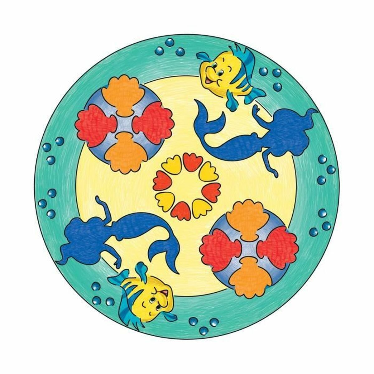 Pappershantverksspel Ravensburger Mandala Midi Disney Princesses - 5