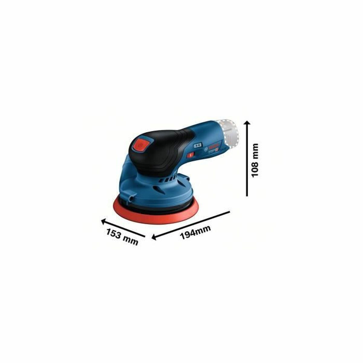 Excenterslip med slumpmässig bana BOSCH GEX 12V-125 Professional 12 V - 2
