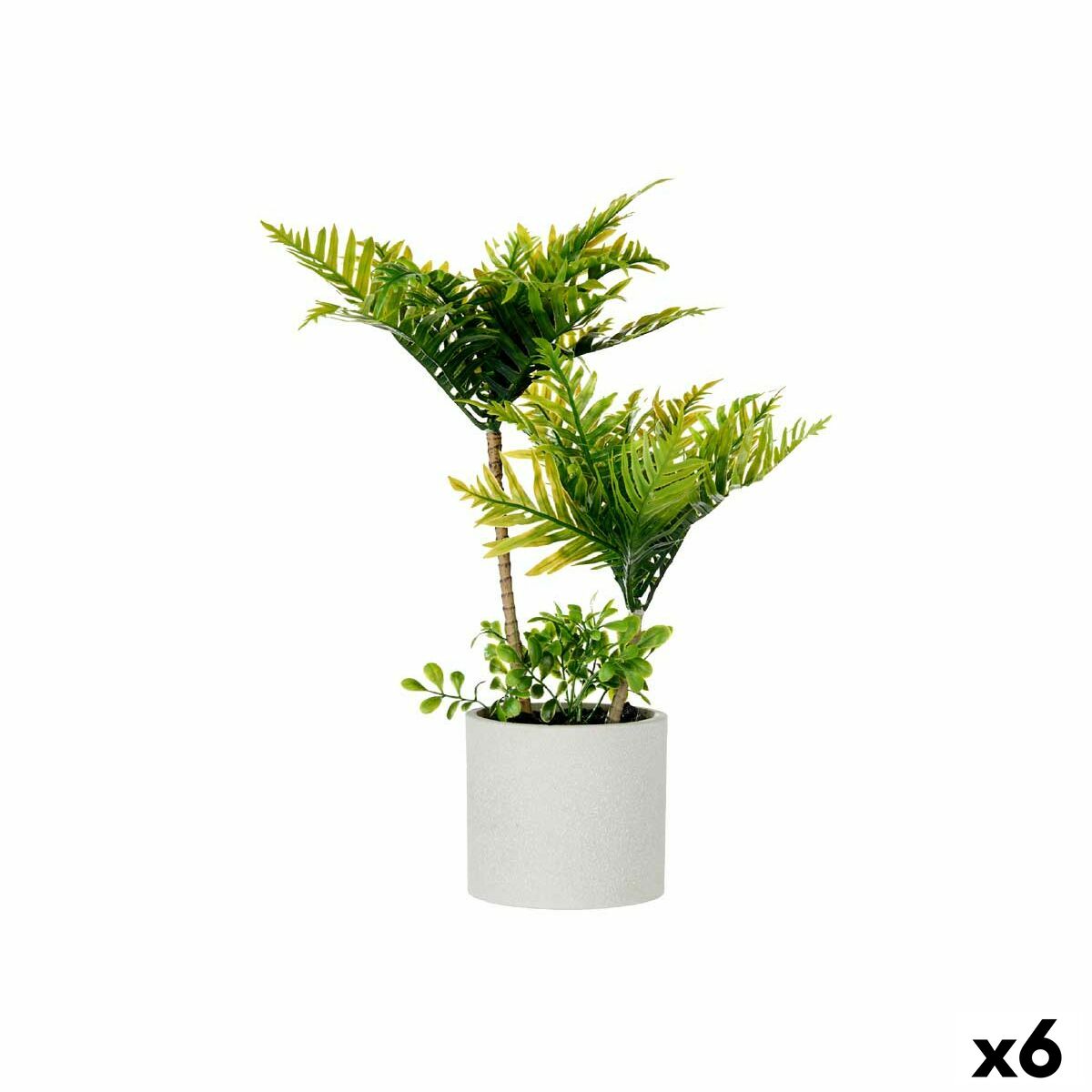 Dekorativ växt Ibergarden Plast Cement Palmträd 12 x 45 x 12 cm 22 x 40 x 22 cm 16 x 42,5 x 14 cm (6 antal) - 4