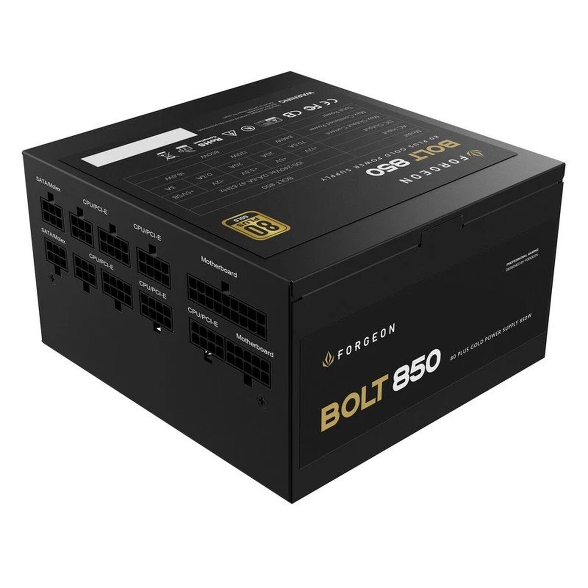 Eltillförsel Gaming Forgeon 850 W 80 Plus Gold (Renoverade B)