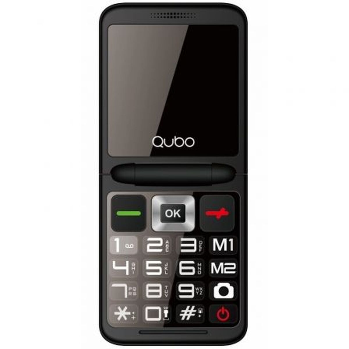 Mobiltelefon för seniorer Qubo X-10BK 32 MB RAM 2,4"
