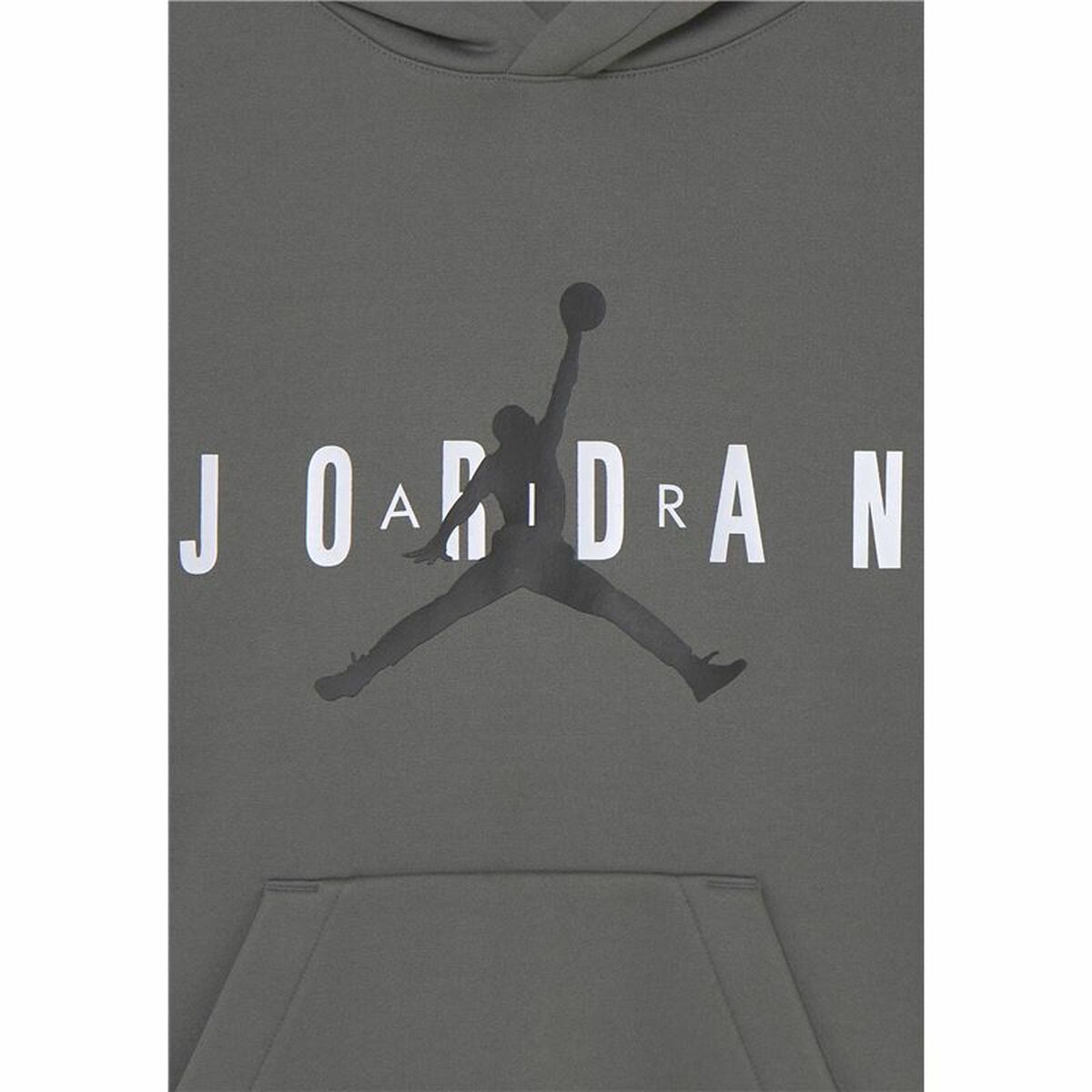 Tröja med huva Unisex Nike Jordan Jumpman Little Kids Grå - 3