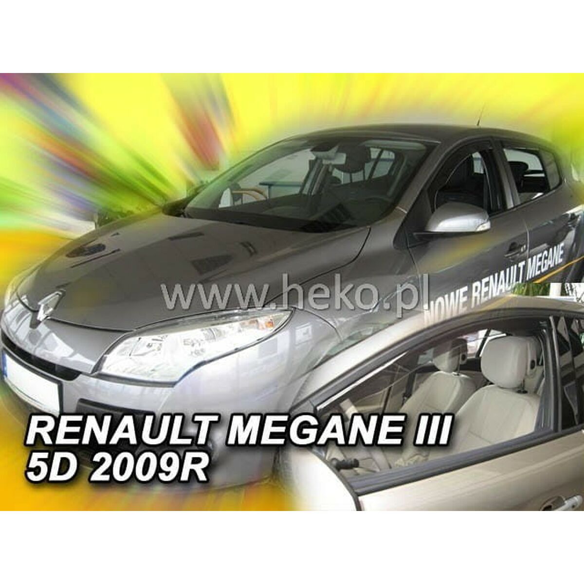 Vindavvisare HEKO HO27176 RENAULT Megane III Frontal 2 Delar - 2