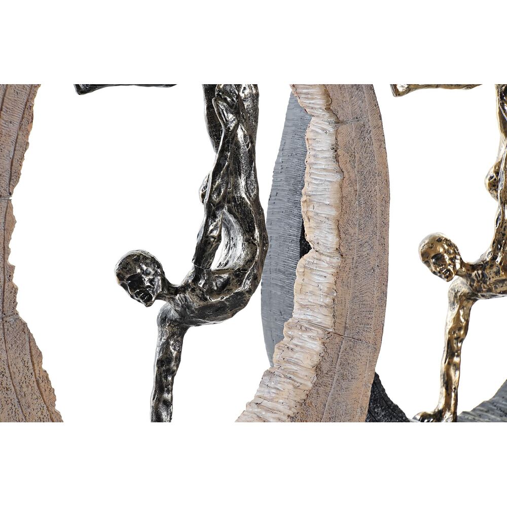 Prydnadsfigur DKD Home Decor 24 x 8 x 36 cm Svart Gyllene (2 antal) - 3