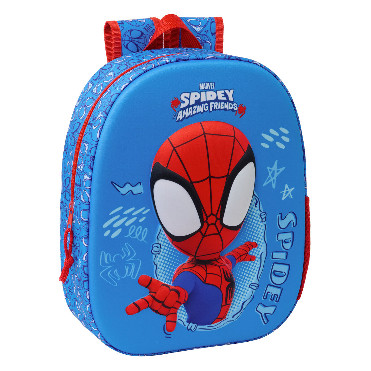 Barnryggsäck Spider-Man Röd Marinblå 27 x 33 x 10 cm 3D