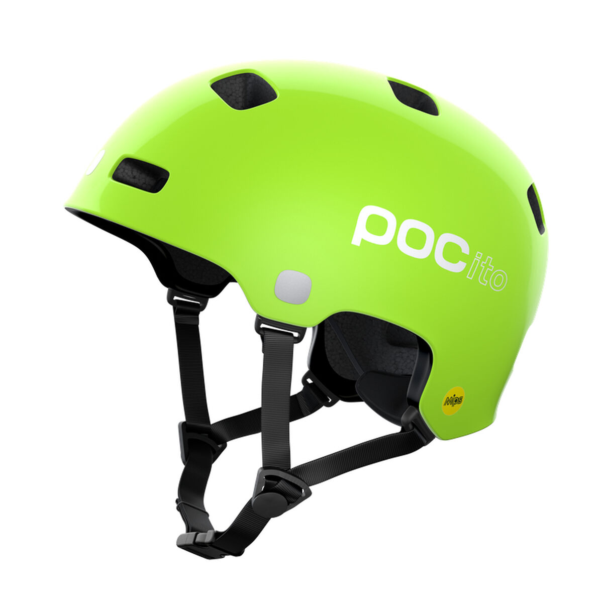 Cykelhjälm för barn POC POCITO CRANE MIPS Grön 51-54 cm