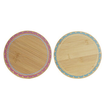 Bordsunderlägg DKD Home Decor Boho 20 x 20 x 1 cm Turkos Rödbrun Kolonial