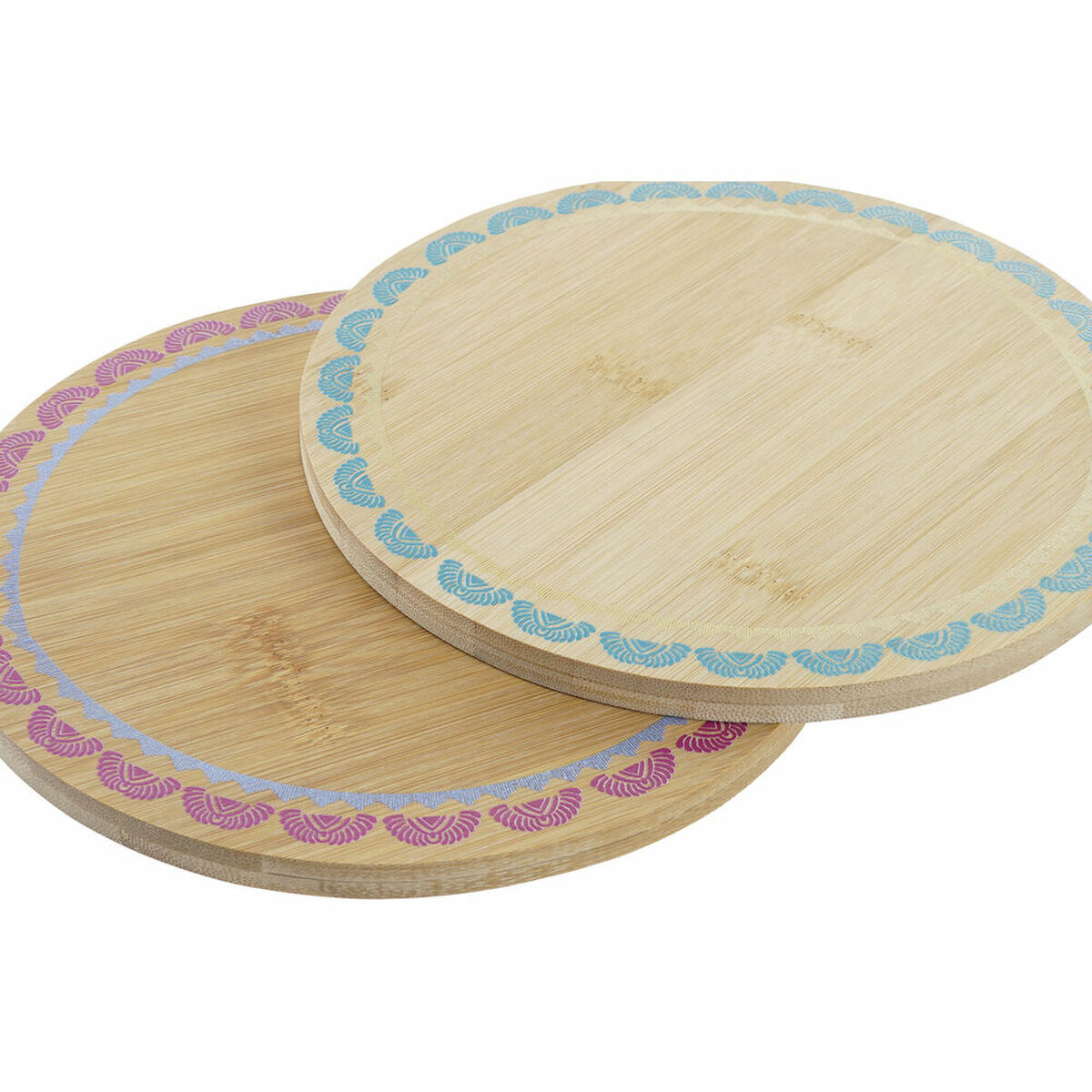 Bordsunderlägg DKD Home Decor Boho 20 x 20 x 1 cm Turkos Rödbrun Kolonial - 3