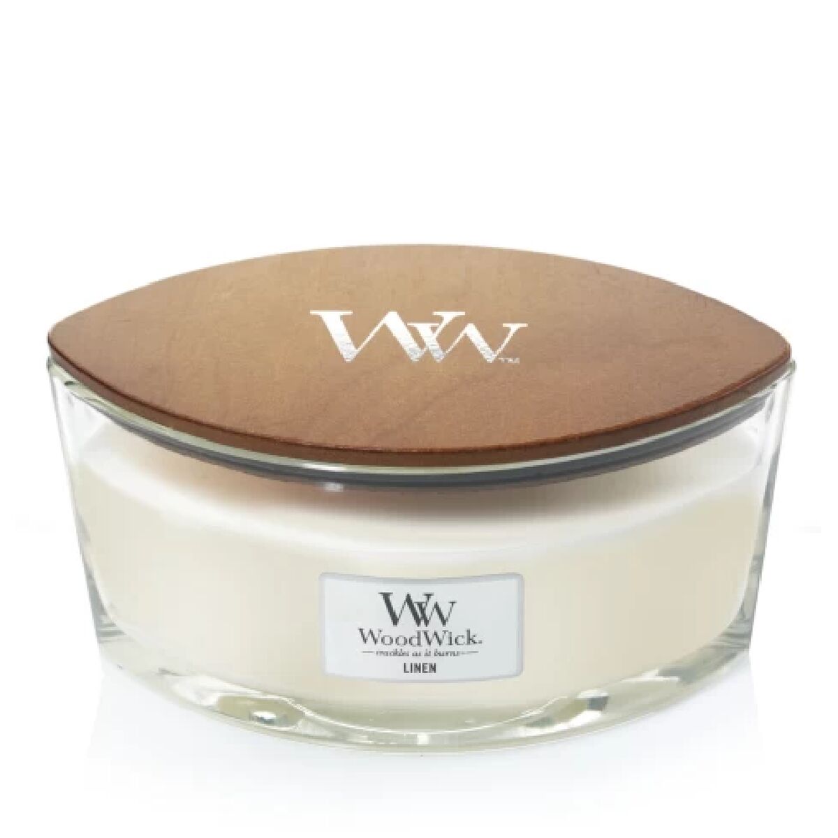 Doftljus Woodwick Core Ellipse Linen