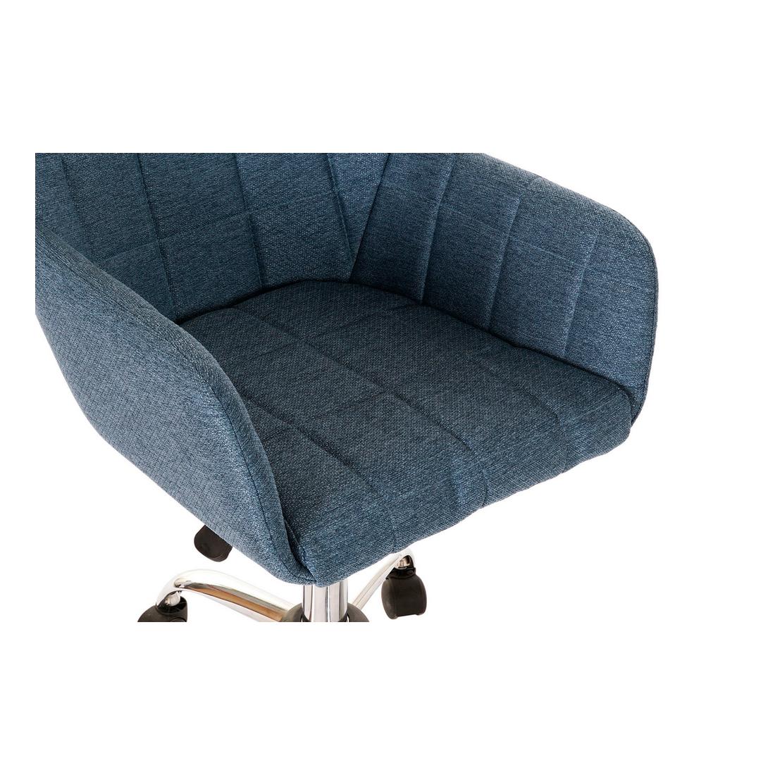 Stol DKD Home Decor Blå Multicolour Silvrig 52 x 60 x 79 cm - 8