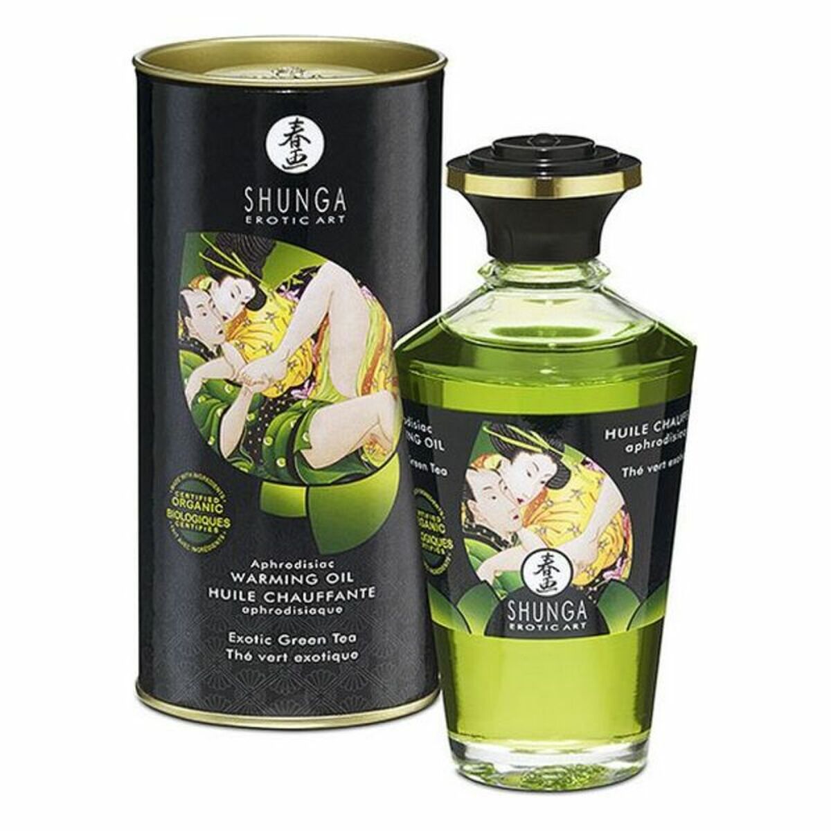 Erotisk Massageolja Shunga CC812100 Grönt te (100 ml) - 2