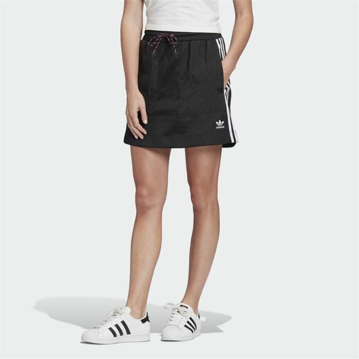 Tenniskjol Adidas Originals 3 stripes Svart - 2